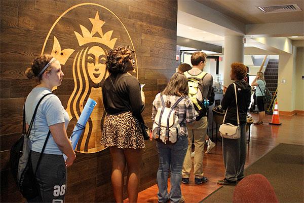 Looking for chain options? We have you covered with Starbucks, Moe's, and Chick-fil-A